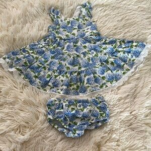 Ralph Lauren Blue Label Floral Kids Dress Set